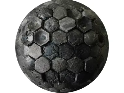 7 different PBR 2k Realistic wet stone ground pavement textures Texture