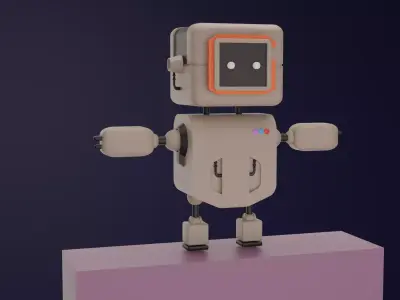Robot Low-poly 3D model