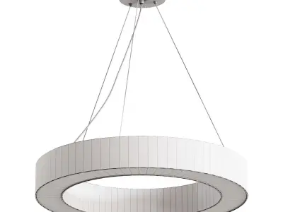 Black acrylic ring chandelier pendant lamp round chandelier 3D model