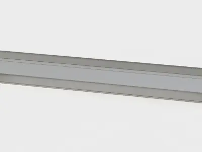 Road straight Low-poly 3D model