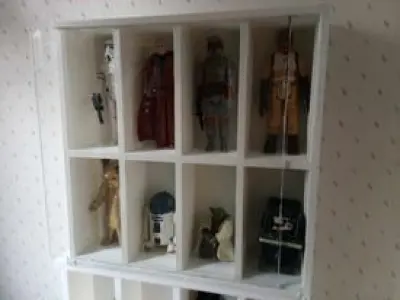 DISPLAY CASES w window option FOR 8 ACTION FIGURES AND TOY CARS  3D print model