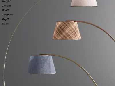 Central Aguirre Floor Lamp 3D model