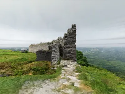 3D model - Ruins Castle Kremenets - Ukraine - usdz gltf fbx 3D model