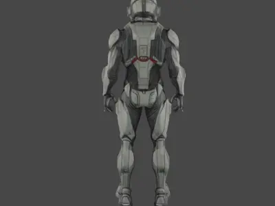Pilot suit 3D model