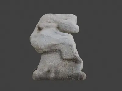 Stone arches   archway    crosscut 3D model