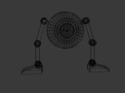 Leg Sphere Drone Low-poly 3D model