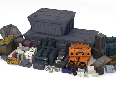 Star Wars Crate collection 1-18 scale Kenner Hasbro 3D Model Pack