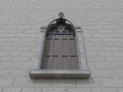 Medieval windows 3D model