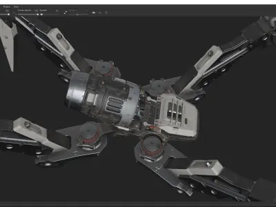 scifi-model527 robot 3D model