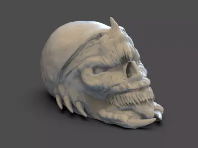 Creature Skull 3D print model