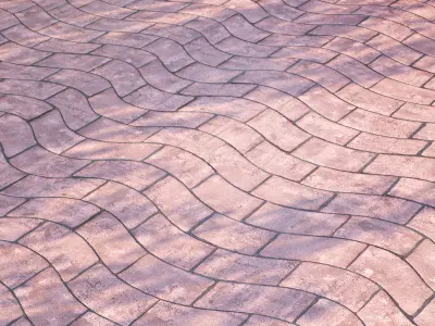Mrf Pavement Set02 Low-poly 3D model