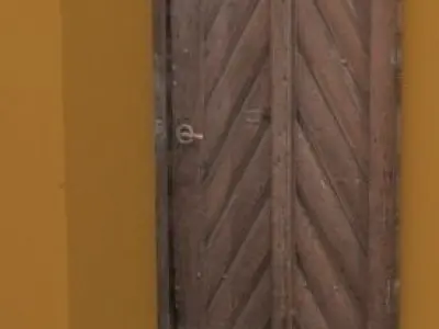 Door 1 Wood Low-poly 3D model