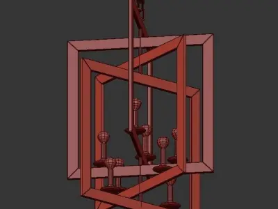 Mattison Chandelier 3D model