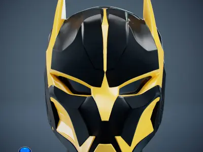 Cyber Cat Sci-fi Mask 3D print model
