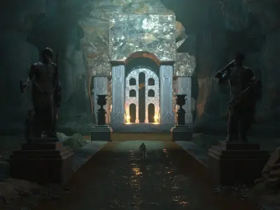 Ancient gates 3D model