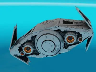 Star Wars interceptor concept  3D model