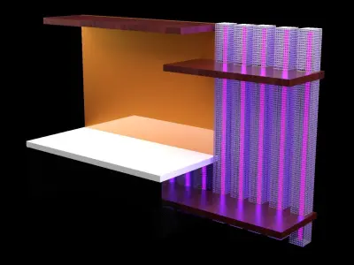 PC Table 3D model