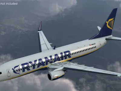  Ryanair Boeing 737 with Cockpit and Cabin Detail 