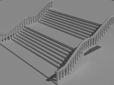 Ladder 3D model 3