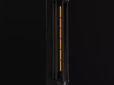 Industrial wall lamp 3D model