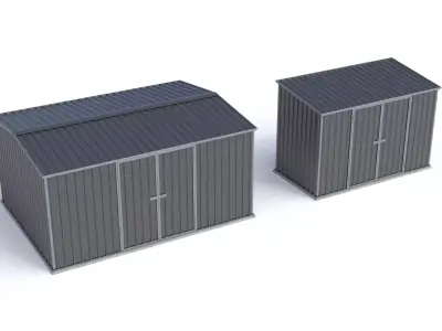 Metal Sheds 3D Model Pack