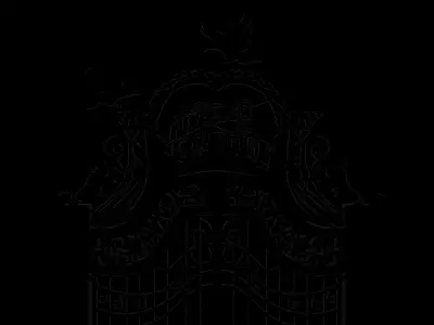 Nevermore Academy Gate 3D model