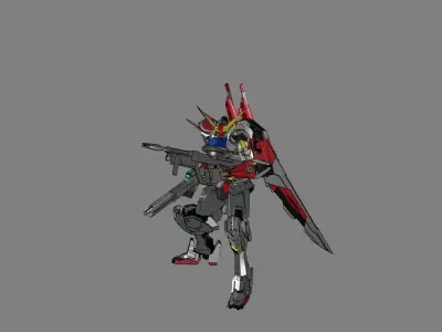 Attacker Gundam 13 3D model