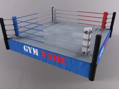 PBR Boxing Ring - Type A Low-poly 3D model