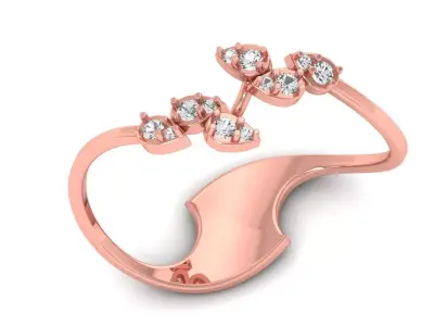 Solitaire Wedding Engagement Women Light Weight Rings 3D print model buy