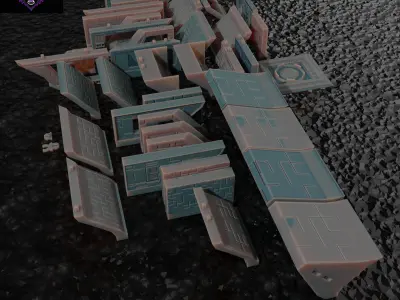 SCI-FI Ship - OpenLOCK 3D print model