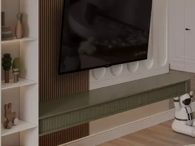 Childrens Playroom Interior High Quality 3D Scene 3D model