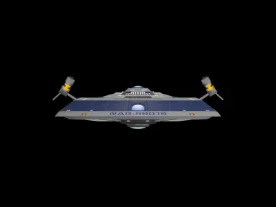 Star Trek SS Eleos XII Starship Low-poly 3D model