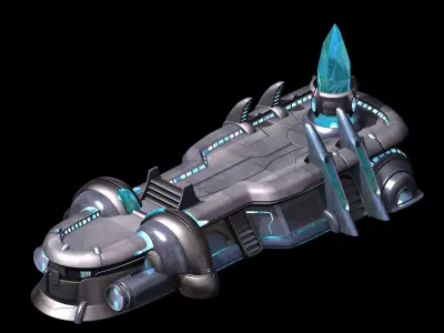 Machine-war-coal cargo 3D model