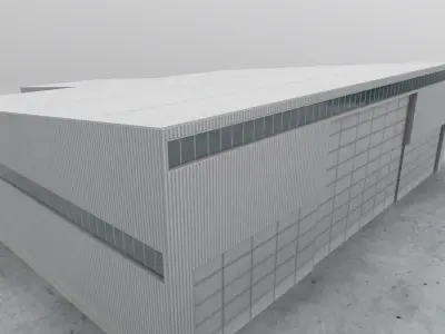 LOWS Hangar 2 Low-poly 3D model