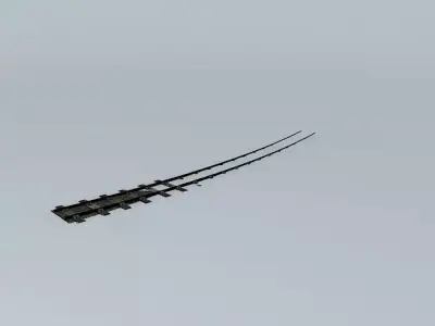 Eco Rail N/Gauge Long Curve Old Steam Days Free 3D model