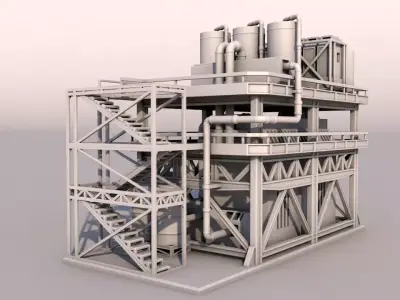 Small Factory 3D print model