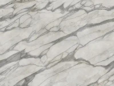 Plate marble tile with gold circle 3D model