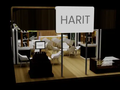 3D Exhibition Stand 3D model