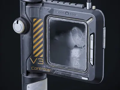 Sci-Fi Controller V3 Low-poly 3D model