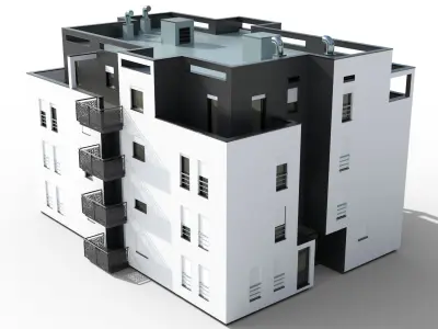 Apartment Building 3D model