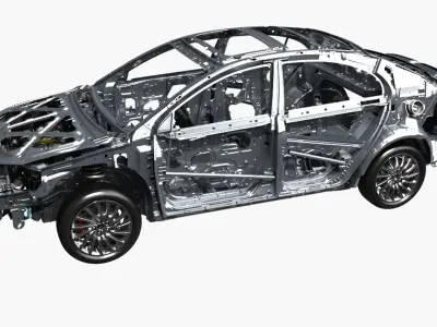  Hybrid Electric Car Frame with Chassis 
