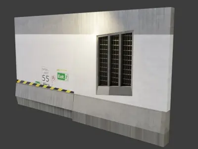 modular road tunnel asset pack with 8k pbr textures Low-poly 3D model