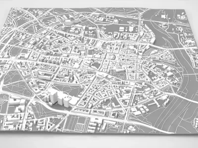 Cityscape Poznan Poland 3D model
