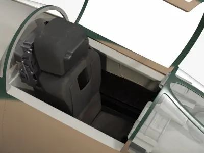  Flying Supersonic Recon Jet Camo Green Simplified 