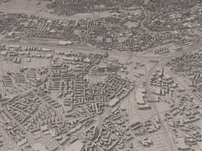 Cityscape  Nurnberg Germany 3D model