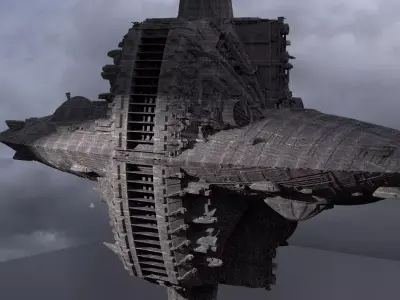 Aztec Temple ship 1 3D model