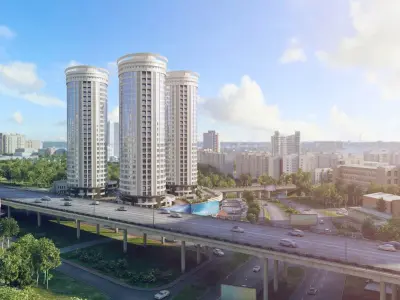 City detailed 3d scene 3D model