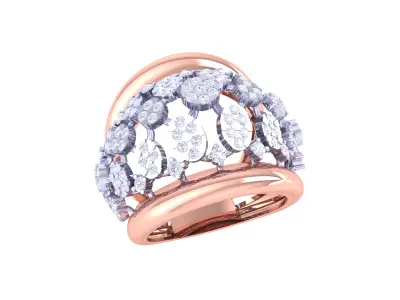 Women Ring MTL 3dm STL OBJ FBX Details 3D print model 18