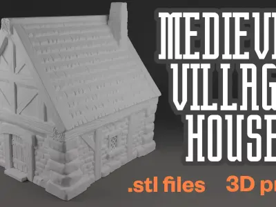 Medieval Village House 3D print 3D print model