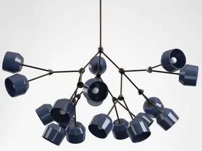 The Forchette 18 Chandelier 3D model